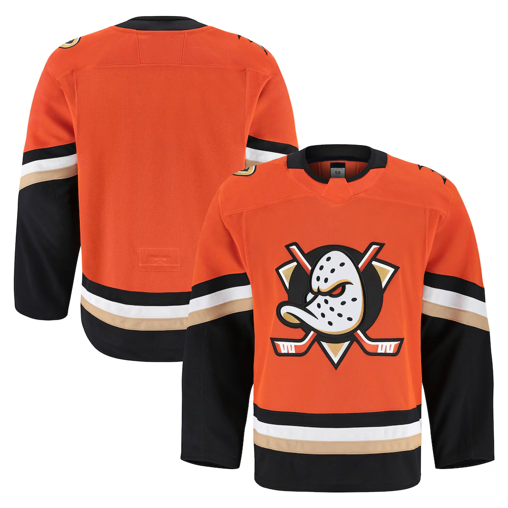 Trusc A.Ducks Orange Home Authentic Pro Jerseys