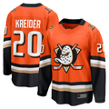 Trusc A.Ducks #20 Chris Kreider Orange Home Breakaway Jerseys