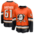 Trusc A.Ducks #61 Cutter Gauthier Orange Home Breakaway Jerseys