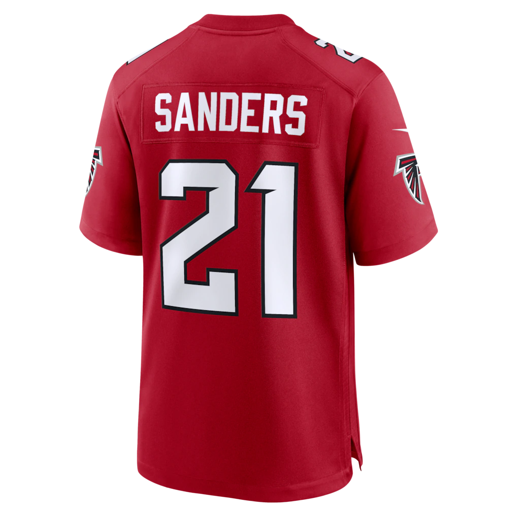 Trusc A.Falcons #21 Deion Sanders Red Retired Player Game Stitched Jerseys