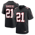 Trusc A.Falcons #21 Deion Sanders Black Player Game Stitched Jerseys