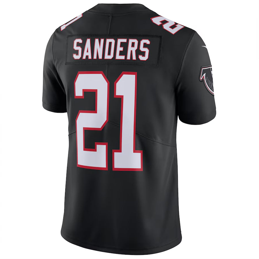 Trusc A.Falcons #21 Deion Sanders Player Black Limited Game Stitched Jerseys