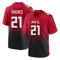 Trusc A.Falcons #21 Mike Hughes Player Red Home Game  Stitched Jerseys