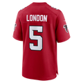 Trusc A.Falcons #5 Drake London Red Game Stitched Jerseys