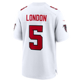 Trusc A.Falcons #5 Drake London White Game Stitched Jerseys