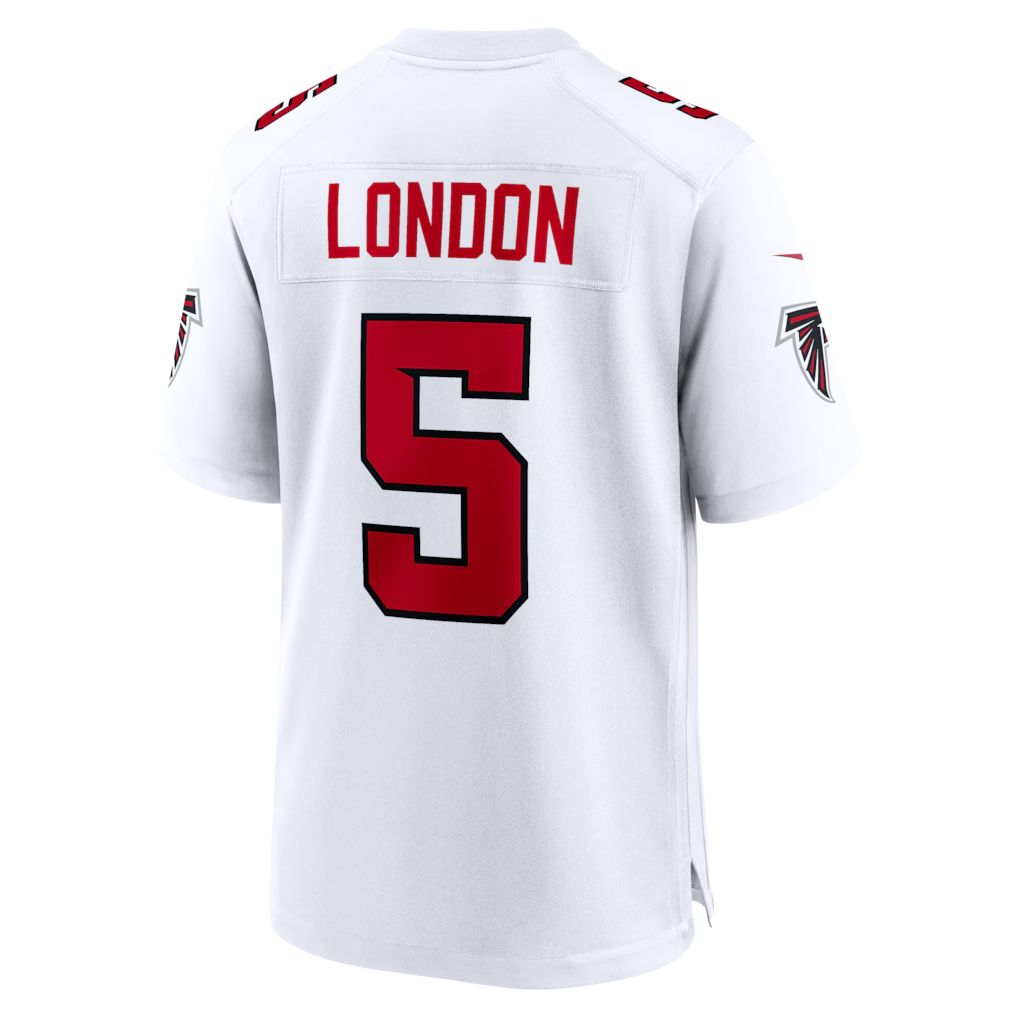 Trusc A.Falcons #5 Drake London White Game Stitched Jerseys
