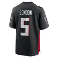 Trusc A.Falcons #5 Drake London Player Black Home Game  Stitched Jerseys