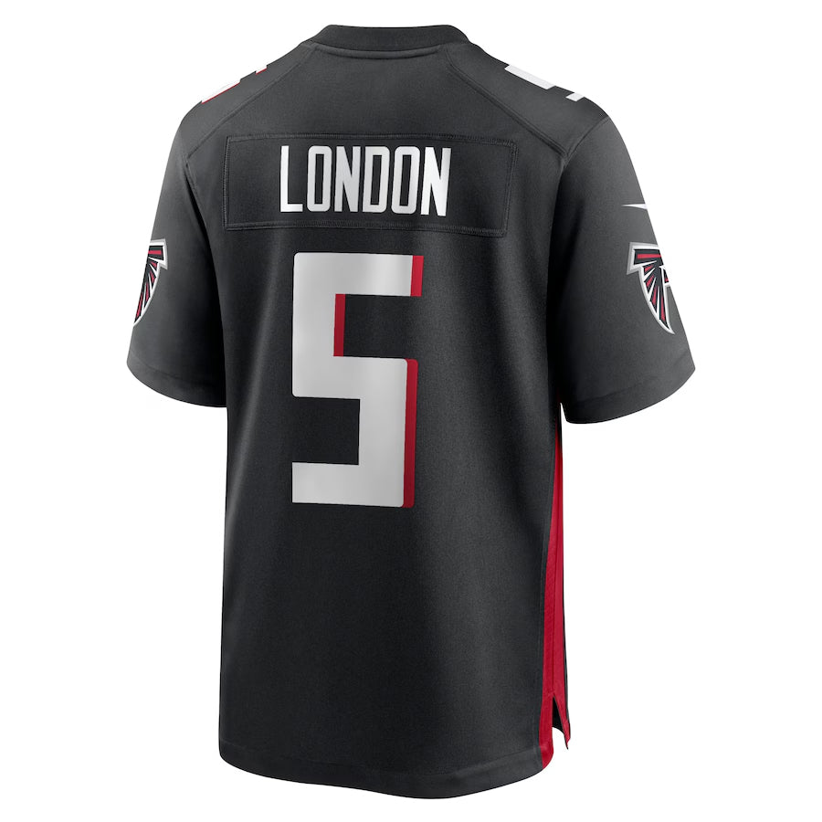 Trusc A.Falcons #5 Drake London Player Black Home Game  Stitched Jerseys