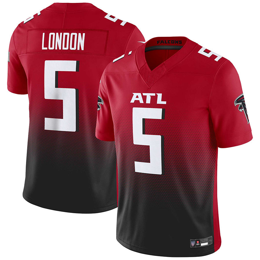 Trusc A.Falcons #5 Drake London Player Red Vapor F.U.S.E. Limited Stitched Jerseys