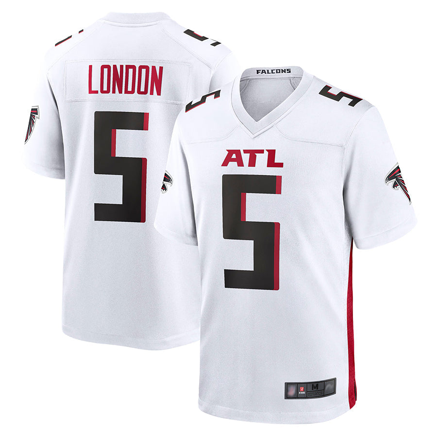 Trusc A.Falcons #5 Drake London Player White Game Stitched Jerseys