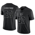Trusc A.Falcons #63 Chris Lindstrom Player Black RFLCTV Limited Stitched Jerseys
