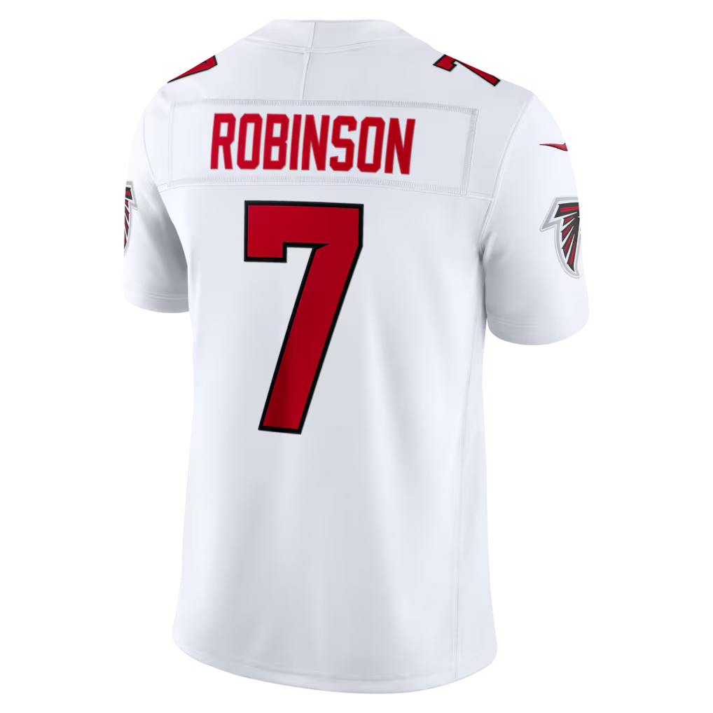 Trusc A.Falcons #7 Bijan Robinson White Vapor F.U.S.E. Stitched Limited Jerseys