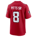 Trusc A.Falcons #8 Kyle Pitts Sr. Red Game Stadium Jerseys