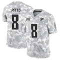 Trusc A.Falcons #8 Kyle Pitts Player Arctic Camo Salute to Service Limited Stitched Jerseys