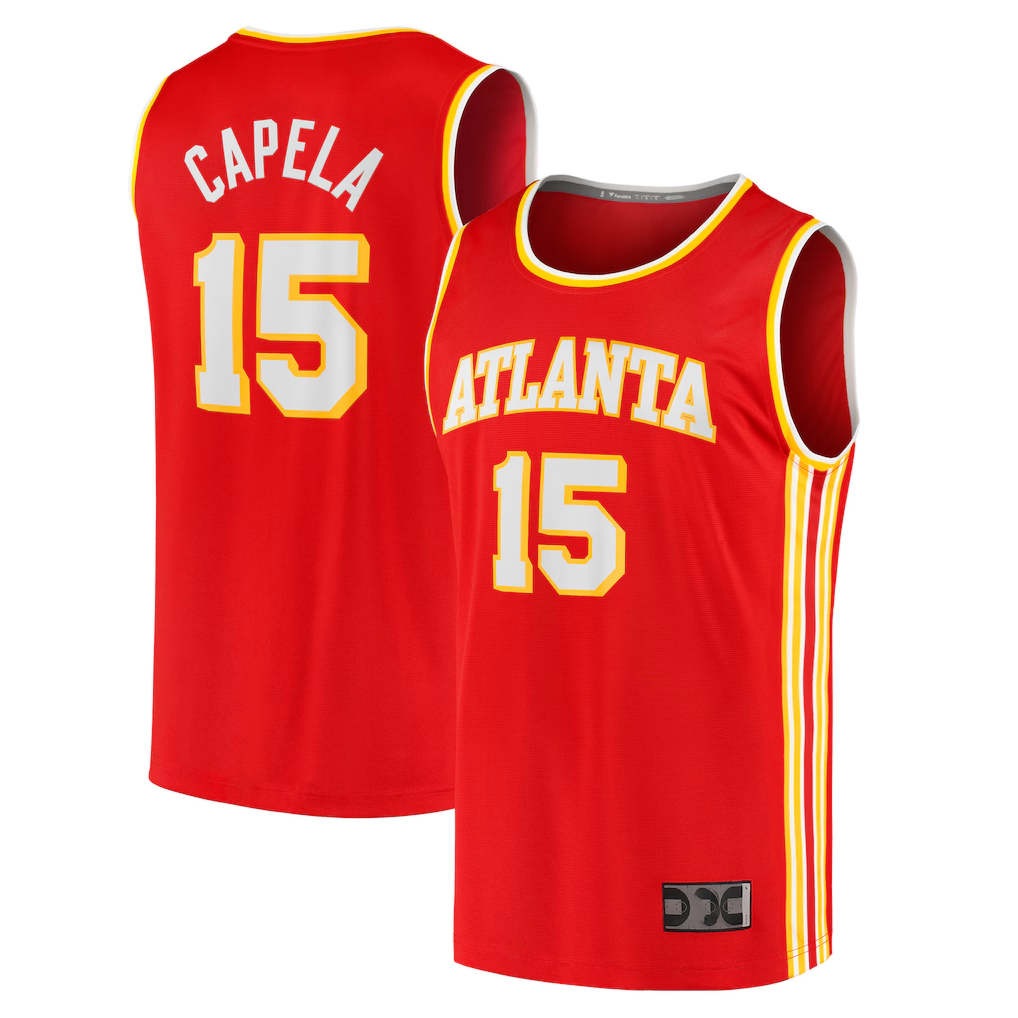 Trusc A.Hawks #15 Clint Capela Red 2021-22 Fast Break Replica Jerseys - Icon Edition