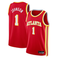 Trusc A.Hawks #1 Jalen Johnson Red Swingman Jerseys - Icon Edition