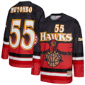 Trusc A.Hawks #55 Dikembe Mutombo Mitchell & Ness Red Maxxed Out Fashion Hockey Jerseys