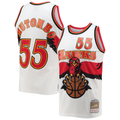 Trusc A.Hawks #55 Dikembe Mutombo Mitchell & Ness White 199697 Hardwood Classics Swingman Jerseys