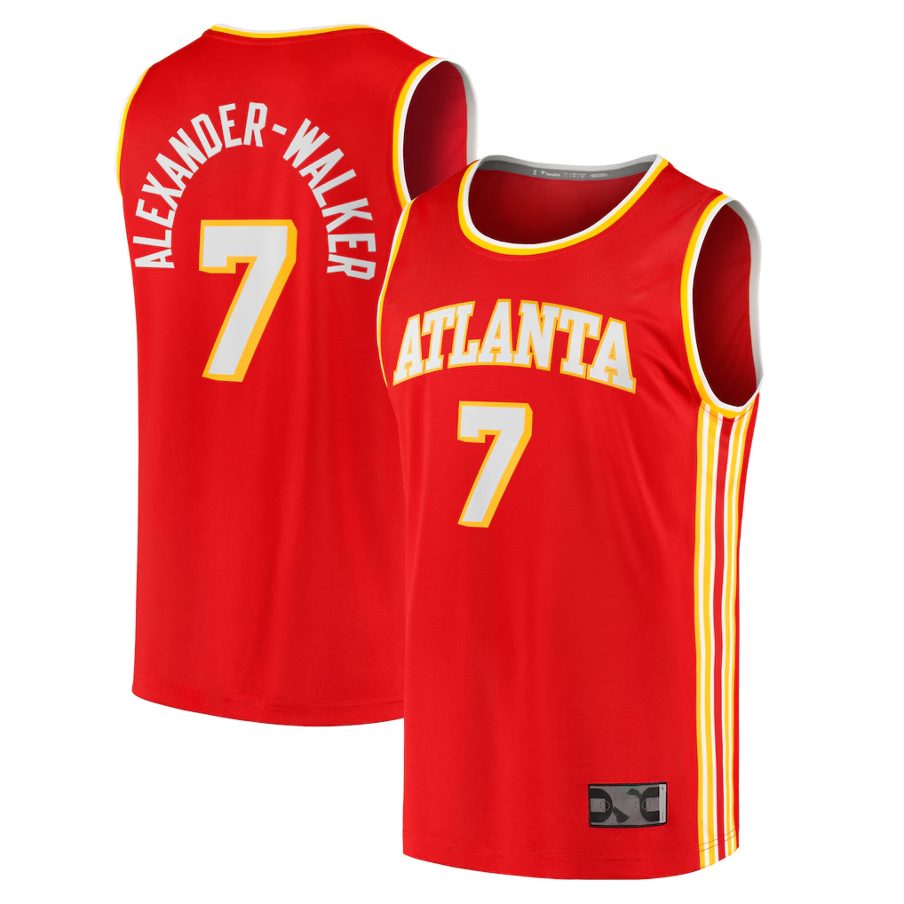 Trusc A.Hawks #7 Nickeil Alexander-Walker Red Fast Break Replica Jerseys - Icon Edition