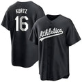 Trusc Athletics #16 Nick Kurtz Player Black Game Stitched Jerseys