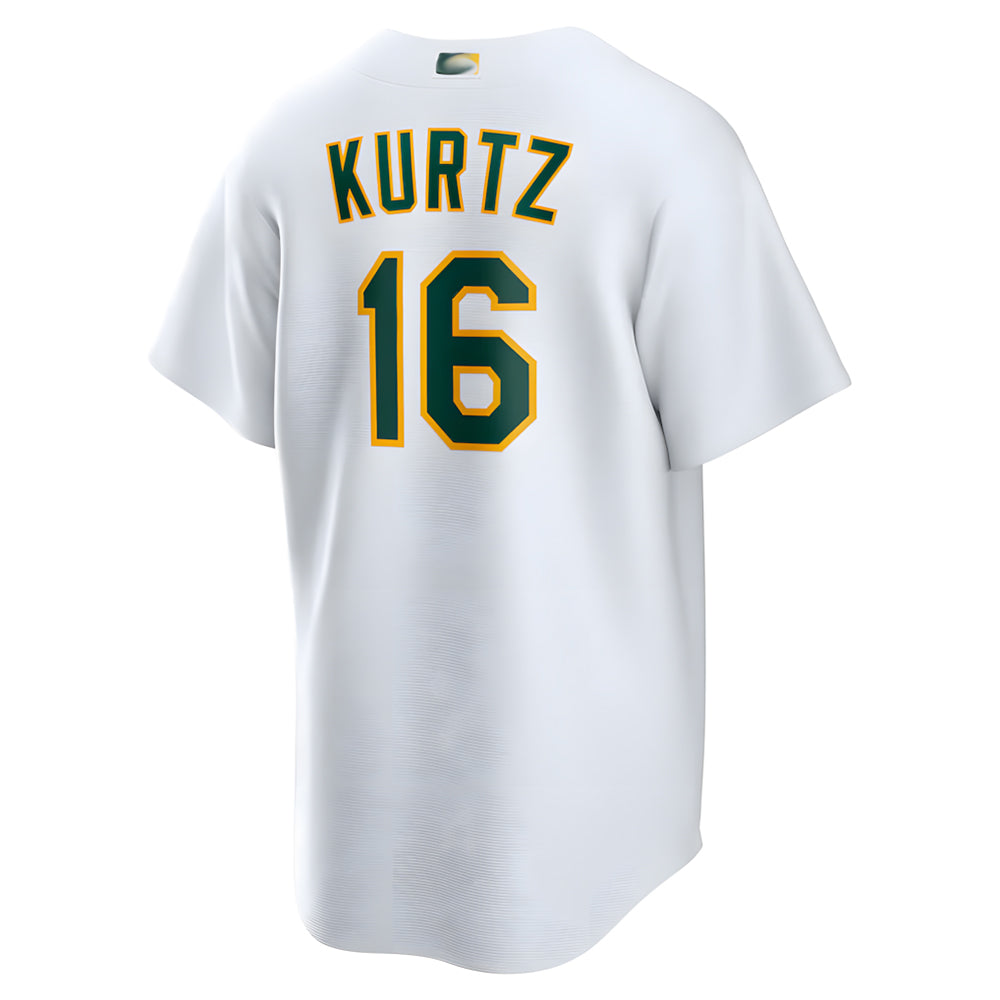Trusc Athletics #16 Nick Kurtz Player White Home Game Stitched Jerseys