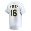 Trusc Athletics #16 Nick Kurtz Player White Home Limited Stitched Jerseys