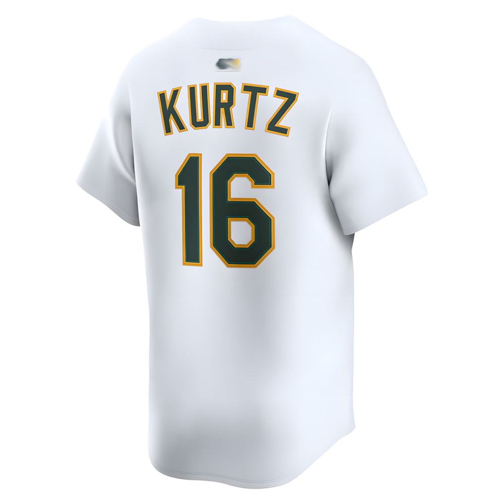 Trusc Athletics #16 Nick Kurtz Player White Home Limited Stitched Jerseys