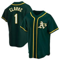 Trusc Athletics #1 Denzel Clarke player Green Replica Alternate Stitched Jersey