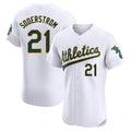 Trusc Athletics #21 Tyler Soderstrom Player White Elite Home Stitched Jersey