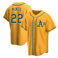 Trusc Athletics #22 Jeff McNeil player Gold Replica Alternate Stitched Jersey