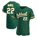 Trusc Athletics #22 Jeff McNeil player Green Authentic Kelly Alternate Stitched Jersey