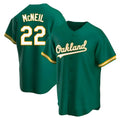 Trusc Athletics #22 Jeff McNeil player Green Replica Kelly Alternate Stitched Jersey