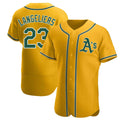 Trusc Athletics #23 Shea Langeliers Player Gold Authentic Alternate Stitched Jerseys
