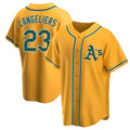 Trusc Athletics #23 Shea Langeliers Player Gold Replica Alternate Stitched Jersey