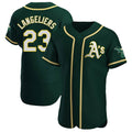 Trusc Athletics #23 Shea Langeliers Player Green Authentic Alternate Stitched Jerseys
