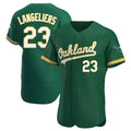 Trusc Athletics #23 Shea Langeliers Player Green Authentic Kelly Alternate Stitched Jerseys