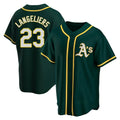 Trusc Athletics #23 Shea Langeliers Player Green Replica Alternate Stitched Jerseys