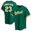 Trusc Athletics #23 Shea Langeliers Player Green Replica Kelly Alternate Stitched Jerseys