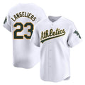 Trusc Athletics #23 Shea Langeliers Player White Limited Home Stitched Jersey