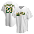 Trusc Athletics #23 Shea Langeliers Player White Replica Home Stitched Jerseys