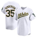 Trusc Athletics #35 Rickey Henderson Player White Limited Home Stitched Jersey