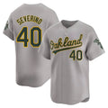 Trusc Athletics #40 Luis Severino player Gray Limited Away Stitched Jersey