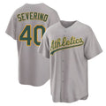Trusc Athletics #40 Luis Severino player Gray Replica Away Stitched Jersey