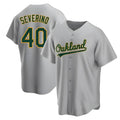Trusc Athletics #40 Luis Severino player Gray Replica Road Stitched Jersey