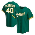 Trusc Athletics #40 Luis Severino player Green Replica Kelly Alternate Stitched Jersey