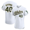 Trusc Athletics #40 Luis Severino player White Elite Home Stitched Jersey