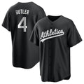 Trusc Athletics #4 Lawrence Butler player Black&White Replica Alternate Stitched Jersey