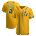 Trusc Athletics #4 Lawrence Butler player Gold Authentic Alternate Stitched Jersey