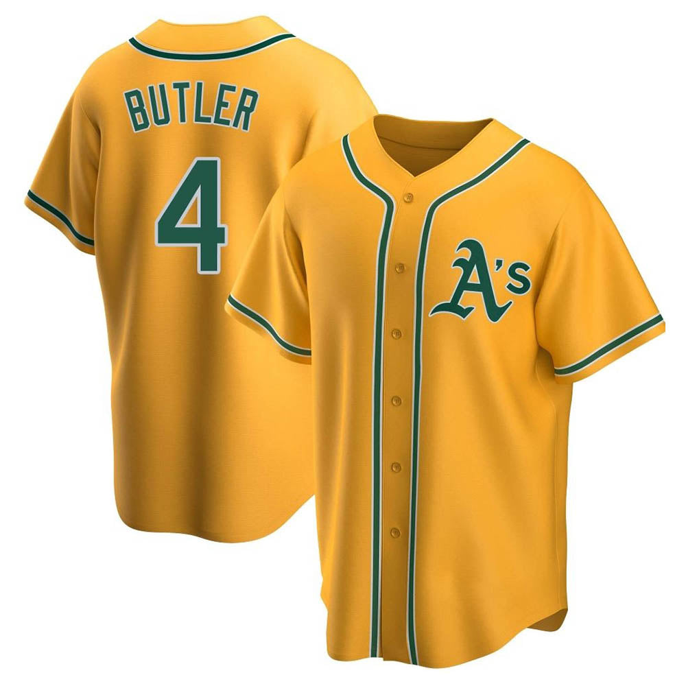 Trusc Athletics #4 Lawrence Butler player Gold Replica Alternate Stitched Jersey