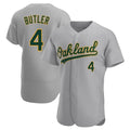 Trusc Athletics #4 Lawrence Butler player Gray Authentic Road Stitched Jersey